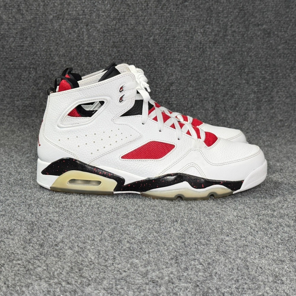 Jordan Flightclub 91 Retro Basketball Shoes Mens 11 White Black Gym Red Athletic